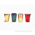 Matte reusable cold cups tumbler with lid